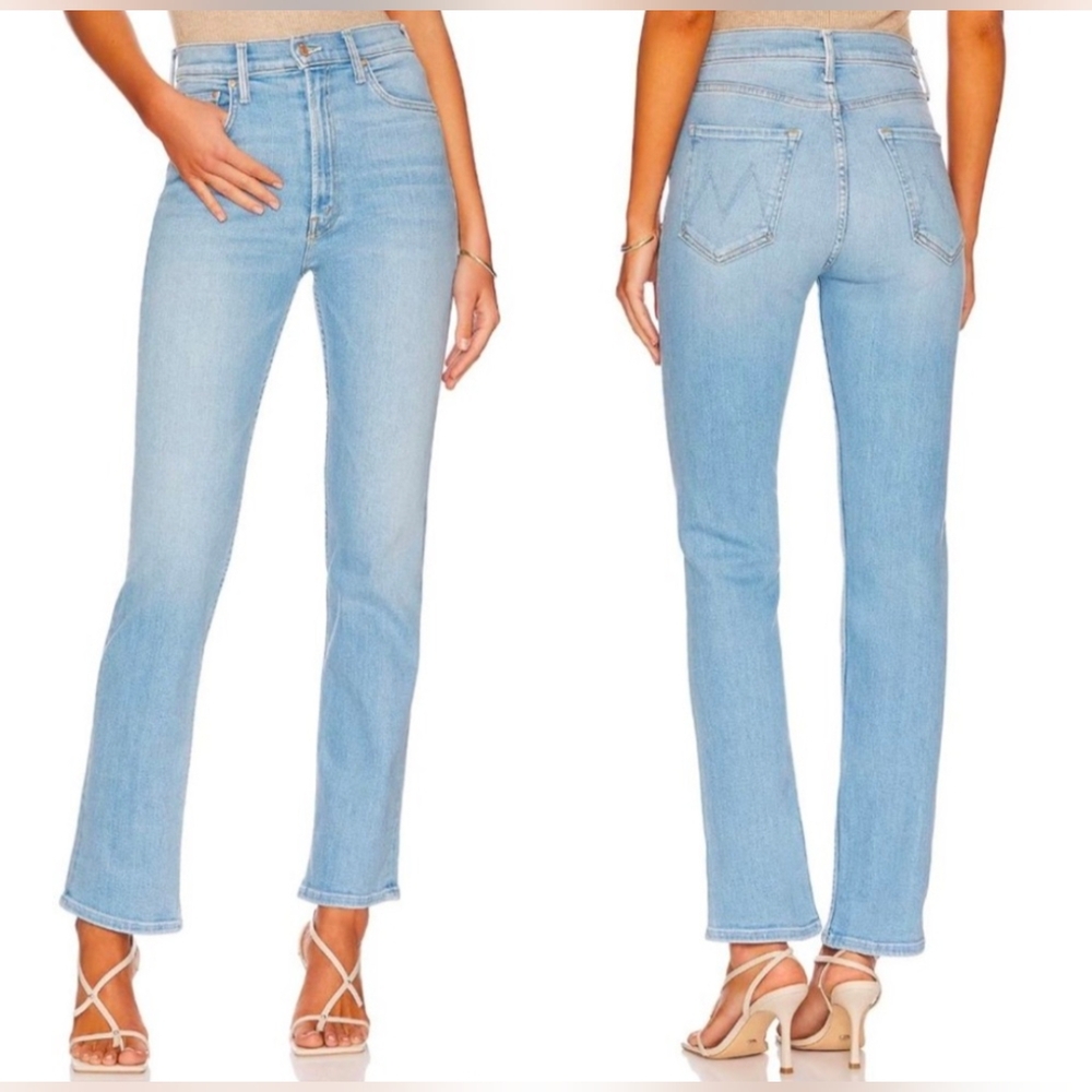 MOTHER Light Blue Straight Leg Jeans